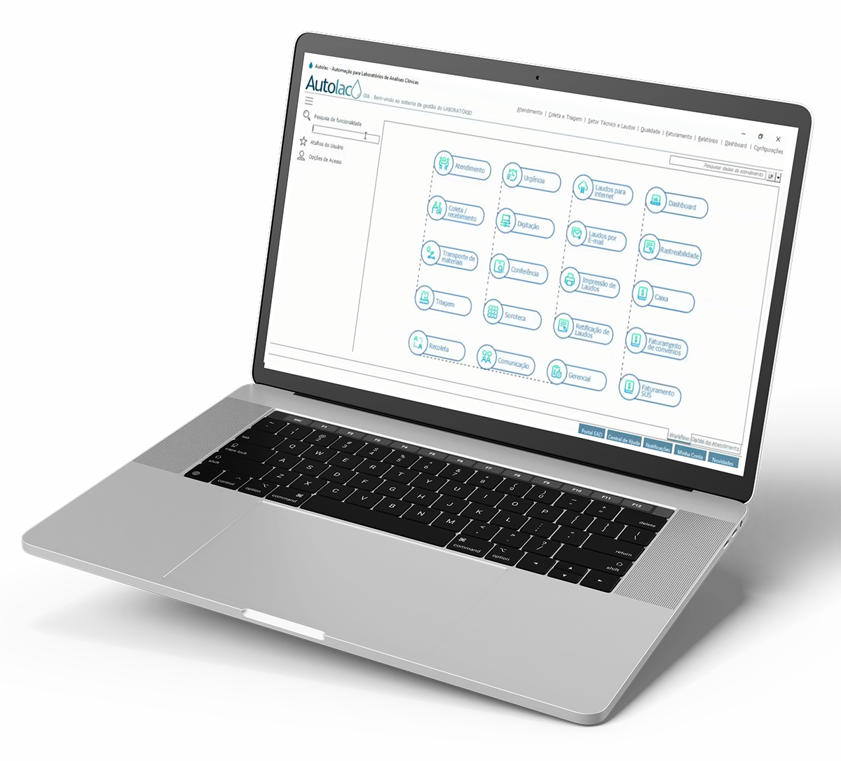 Interface do Autolac 10.0 Web